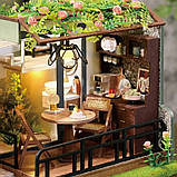 Румбокс Будиночок напівсад Half of The Garden Dollhouse Kit DIY Інтер'єрний конструктор L-035 + купол, фото 5
