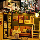 Румбокс Будиночок напівсад Half of The Garden Dollhouse Kit DIY Інтер'єрний конструктор L-035 + купол, фото 9
