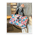 Сумка жіноча спортивна з відділенням для взуття сіра 146С, фото 6