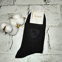 Шкарпетки жіночі бамбукові з високою резинкою Ведмедик 36-41р Чорні Y251-31