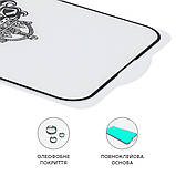 TU Захисне скло для Apple iPhone 12/12 Pro Full Glue Lion (0.3 мм, 2.5D, чорне), фото 2