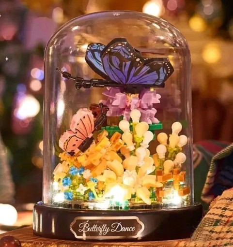 Конструктор Balody "Butterfly dance" з підсвіткою, 530 шт. мікро деталі GB16369, фото 1
