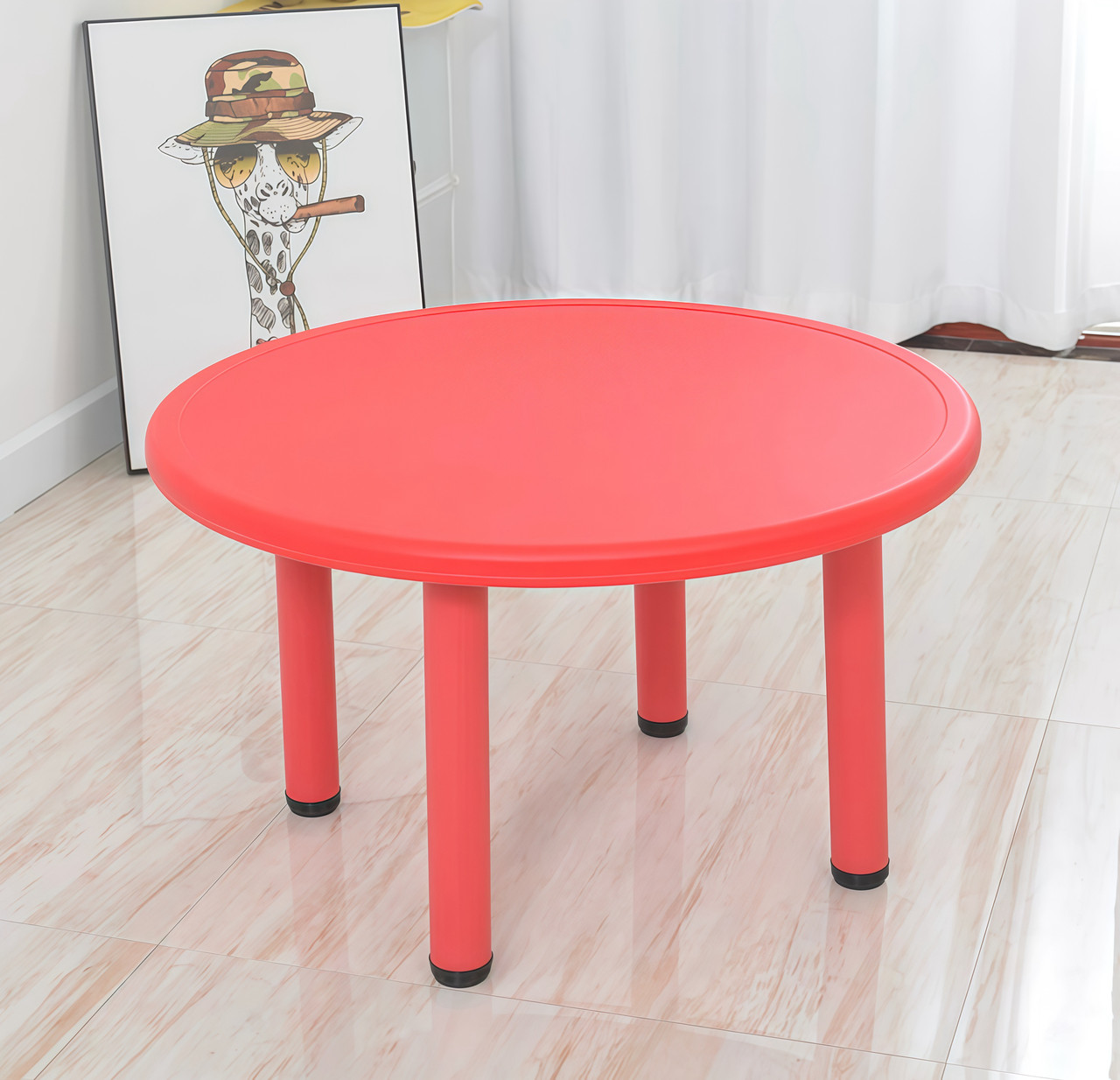 Дитячий круглий столик Terrio Червоний, фото 1
