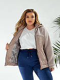 Жіноча весняна куртка великого розміру новинка 2025, фото 6