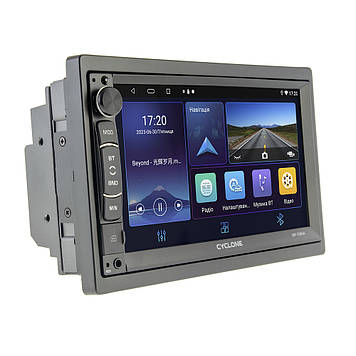 Автомагнітола 2 DIN CYCLONE MP-7094A v3 Android 4/64 Гб WiFi GPS DSP CarPlay/AndroidAuto