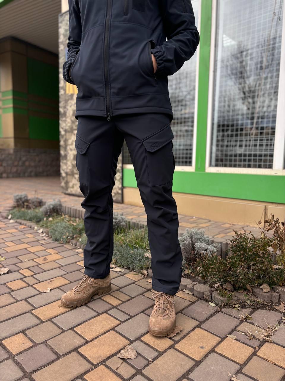 Штани ТМ КОRКА, Softshell, темно-синій