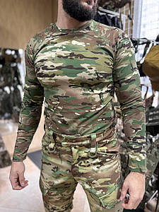 Лонгслів стрейч-кулір, мультикам