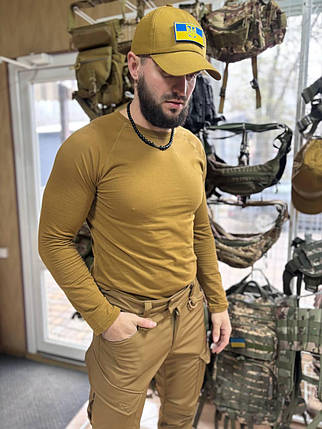 Лонгслів ТМ КОRКА,100% бавовна, койот, фото 3