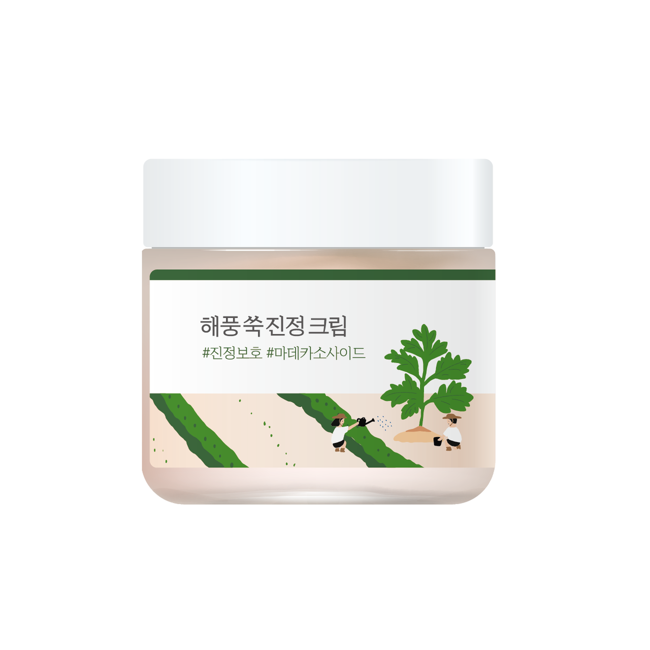 Заспокійливий крем з морським полином ROUND LAB Mugwort Calming Cream 80 мл, фото 1