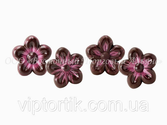 Форми для шоколаду з перебивним малюнком Modecor — Квіти 32063