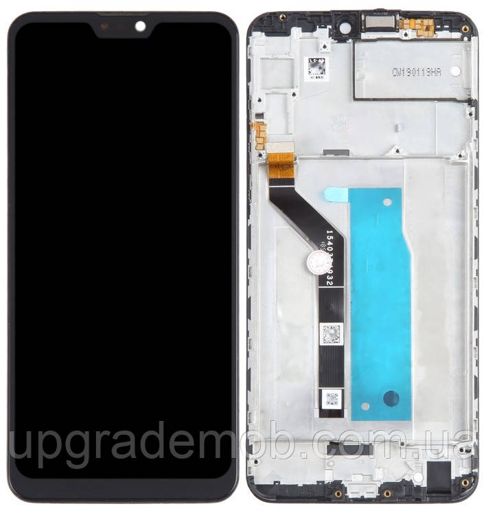 Дисплей модуль тачскрин Asus ZenFone Max Pro M2 ZB631KL чорний оригінал з рамкою, фото 1
