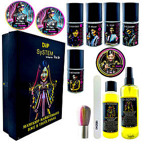 Діп система — Пудровий манікюр без лампи Free Air Pro Magic Girl 12 шт + 3 курси в подарунок