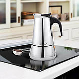 Кавоварка гейзерна 100мл. індукція "Espresso Moka" Maestro MR-1660-2 — MegaLavka, фото 5