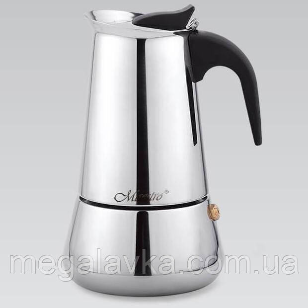 Кавоварка гейзерна 100мл. індукція "Espresso Moka" Maestro MR-1660-4 - MegaLavka