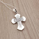 Великий срібний хрестик чоловічий Спаси і Збережи. Православний кулон хрест із срібла 925 проби., фото 6