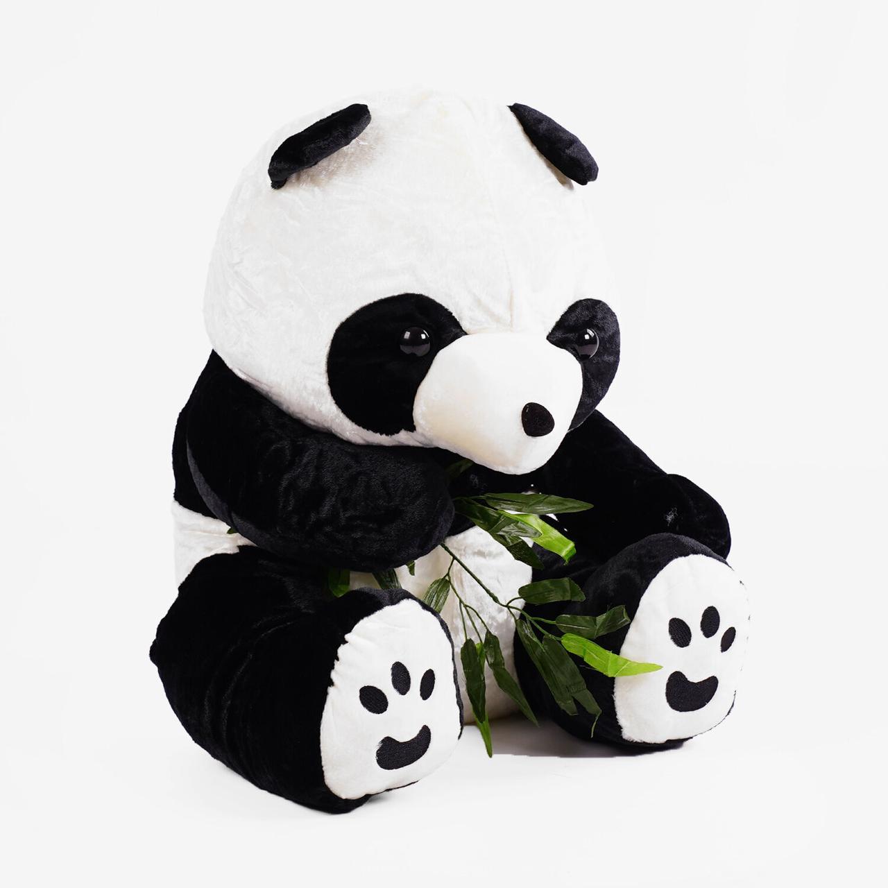 Плюшева панда в сидячому положенні висота 50 см, фото 1