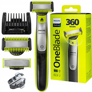 Електростанок триммер - Philips oneblade 360 ​​для обличчя та тіла QP2834/20м