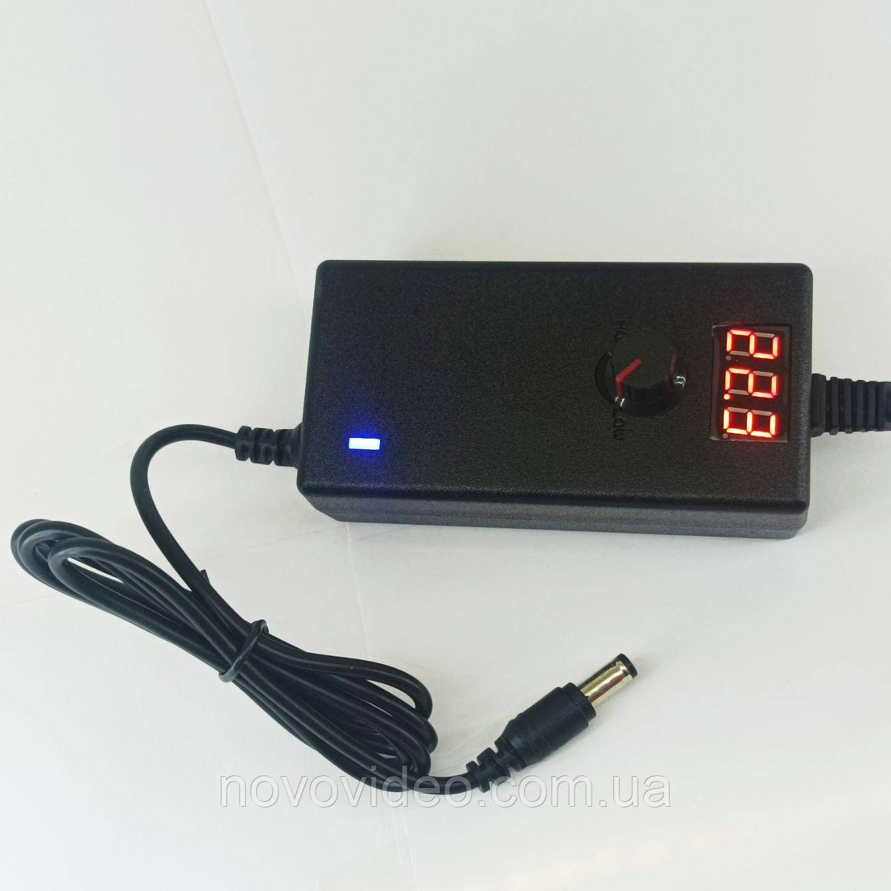 Регульований блок живлення 3-24В 1А з вольтметром - для радіоаматорів і майстрів!, фото 1