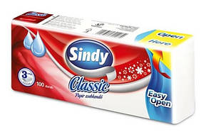Паперові серветки 3-слойні Sindy Classic 100 шт.Венгрія 5998648701074