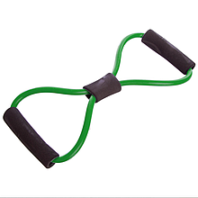 Трубчастий грудний еспандер вісімка для фітнесу "NEWDAY", m-3947, Зелений