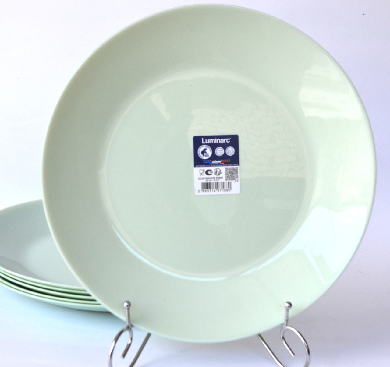 Тарілка обідня Luminarc Zelie Paradise Green 25 см зелена