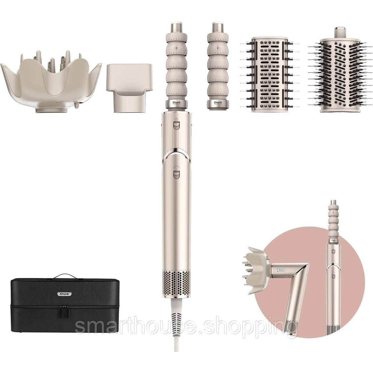 Набір для укладки волосся Shark FlexStyle 5-in-1 Hair Styler and Dryer Stone HD446SLEU, фото 1