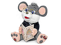 Мишеня-казкар FT 0033 розмір 30см, озвучене українською, аудіо-казки, на батарейках, в коробці, 30,5-31-17см, фото 4