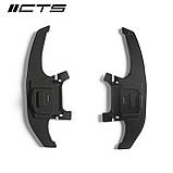 Накладки на лепестки CTS TURBO MK7/7.5 DSG чорні/срібло, фото 5
