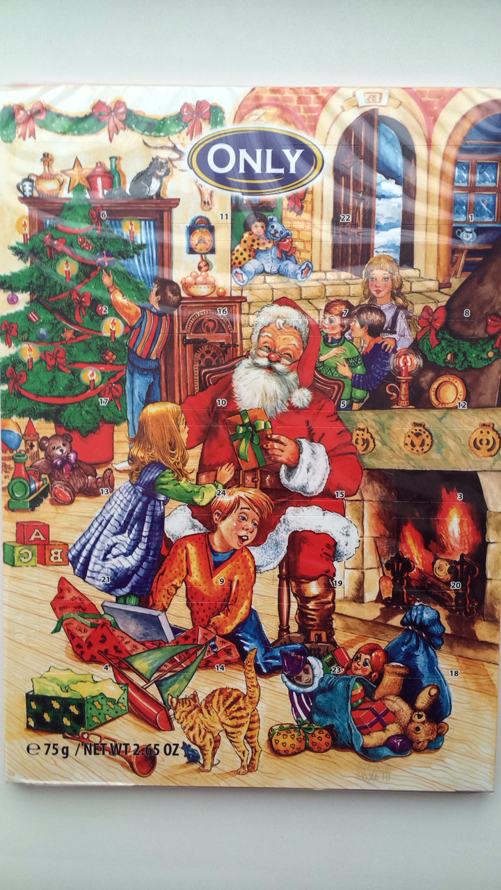 Адвент календар шоколадний Onli Австрія 75г, фото 1