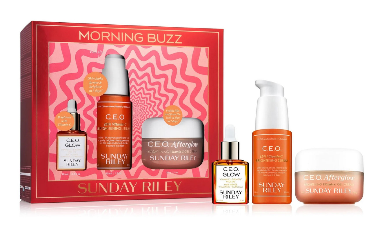 Набір для денного догляду з вітаміном C Sunday Riley Morning Buzz (CEO Collection)
