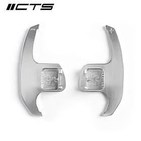 Накладки на лепестки CTS TURBO Audi DSG/ZF B9/8V/8S/4S чорні/срібло