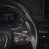 Накладки на лепестки CTS TURBO Audi DSG/ZF B9/8V/8S/4S чорні/срібло, фото 7