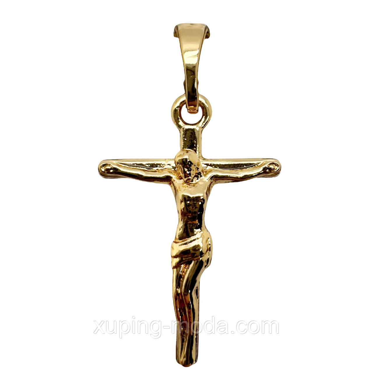 Хрестик ксюпінг. 18х13 мм. 18 к, фото 1