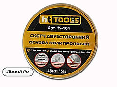 Скотч двосторонній 48х5м 35-104 ТМ HT TOOLS