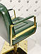 Перукарський комплект меблів 2в1 Lux Bronx Gold меблі для салонів краси Green, фото 8