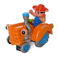 Трактор HD936B 19 см, фігурка, муз, світло, їздить, рухливі деталі, 2 цв, на бат,в кор-ке,19-16-11,5 см, фото 5