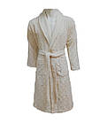 Халат чоловічий велюр/махра довгий Тм Class Туреччина крем