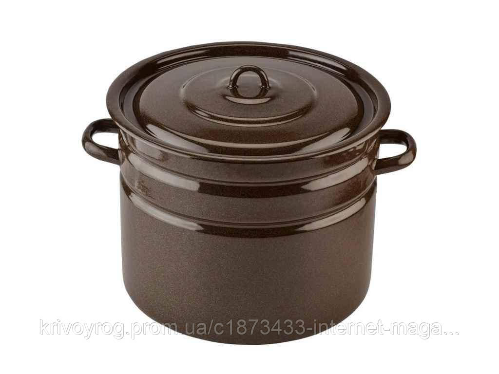 Бак єм. 20л /1 з кришкою Коричневий (I2827/1) ТМ IDILIA, фото 1