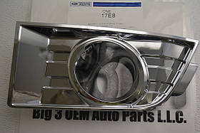 Ford Edge 2007-2010 Ліва хромова решітка на туманку в передній бампер Нова Оригінал