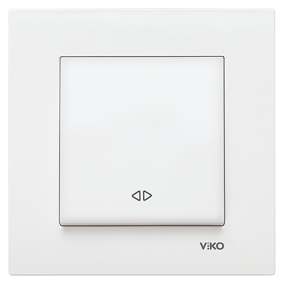 Вимикач перехресний Білий Karre Viko, 90960031