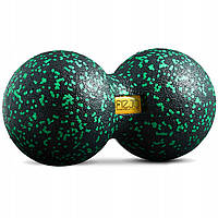 Масажний м'яч подвійний 4FIZJO EPP DuoBall 12 Black/Green (P-5907222931325)