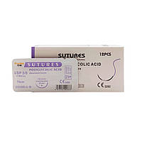 ПГА Sunmed USP 3/0 (EP 2) 75 см з кол. голкою 25мм 1/2 кола