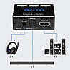 Аудіо екстрактор EZCOO - HDMI Splitter 1x1 Audio Extractor 4K 60H, HDMI 2.0 Repeater, фото 4
