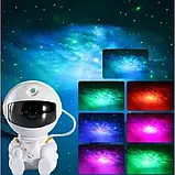 Лазерний нічник-проектор зоряного неба Astronaut Art: HR-F3, білий, фото 5