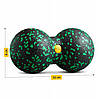 Масажний м'яч подвійний 4FIZJO EPP DuoBall 08 4FJ1295 Black/Green Poland, фото 6