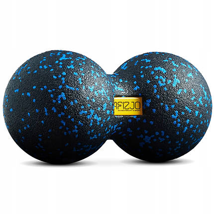 Масажний м'яч подвійний 4FIZJO EPP DuoBall 12 4FJ1349 Black/Blue Poland, фото 1