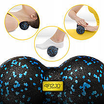 Масажний м'яч подвійний 4FIZJO EPP DuoBall 12 4FJ1349 Black/Blue Poland, фото 4