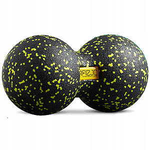 Масажний м'яч подвійний 4FIZJO EPP DuoBall 12 4FJ0082 Black/Yellow Poland