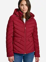 Куртка демісезонна коротка з капюшоном жіноча Tommy Hilfiger 905959181 XL Бордова (1159823789)