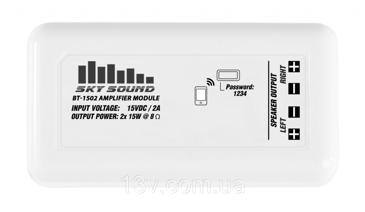 Активний бездротовий програвач SKY SOUND BT-1502 Bluetooth (2*15W)